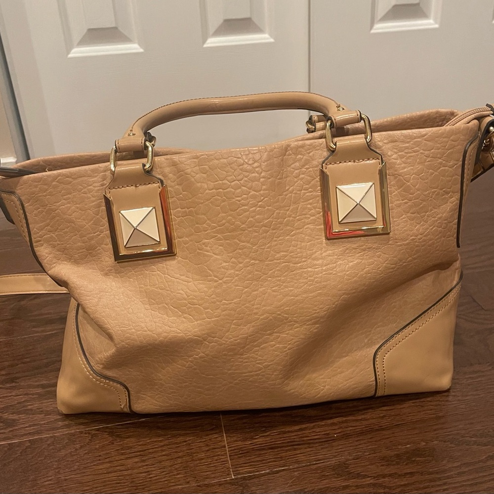 Kardashian Kollection Tan Shoulder Bag